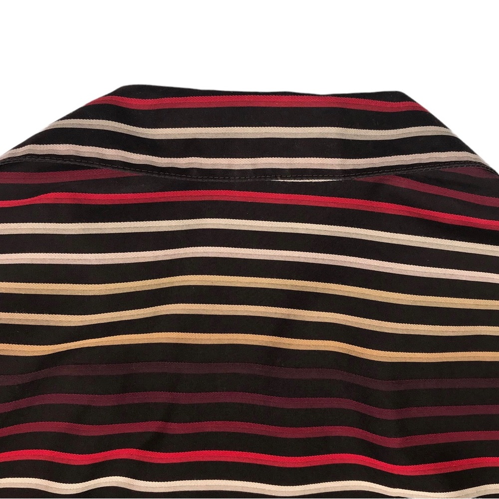 🎈SALE Coldwater Creek Classic Striped Blouse Size S No Iron Fitted Autumn Fall - Picture 13 of 15